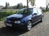 GOLF   IV   z października 2003r
EDITION HIGHLINE
- 5 drzwiowy granatowy metalik
- 1,9TDi z przebiegiem 197 tys. km. moc silnika 101 KM (74kW)
- 2 właściciel
- spalanie na poziomie 6,2L/100km.
- światła do jazdy dziennej PHILIPS Day Light4
- skórzana